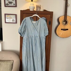 Christy Dawn dahlia in sky Blue gingham  Dress
